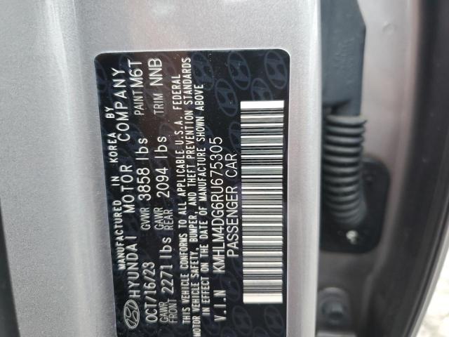 KMHLM4DG6RU675305 - 2024 HYUNDAI ELANTRA SEL GRAY photo 12