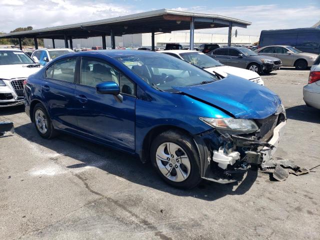 19XFB2F54EE214801 - 2014 HONDA CIVIC LX BLUE photo 4