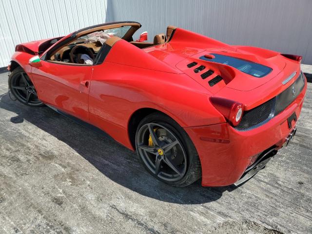 ZFF68NHA6D0190570 - 2013 FERRARI 458 SPIDER RED photo 2