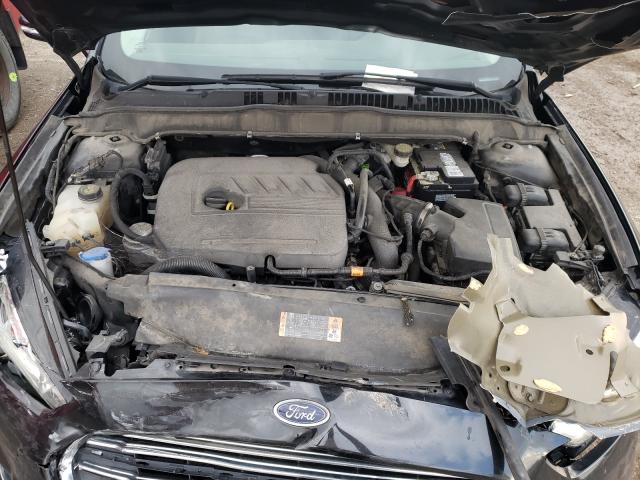 3FA6P0HD2ER174386 - 2014 FORD FUSION SE BLACK photo 7