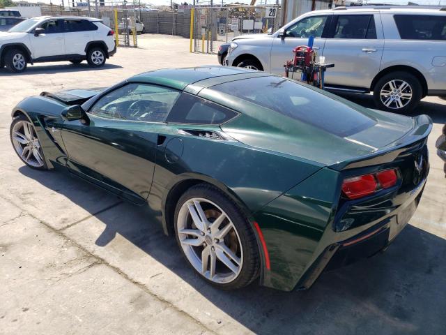 1G1YL2D73E5102098 - 2014 CHEVROLET CORVETTE STINGRAY Z51 3LT GREEN photo 2