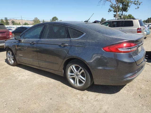 3FA6P0LU5JR132392 - 2018 FORD FUSION SE HYBRID GRAY photo 2