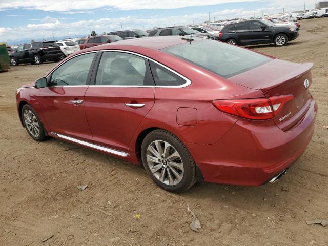 5NPE34AF2GH413817 - 2016 HYUNDAI SONATA SPORT RED photo 2