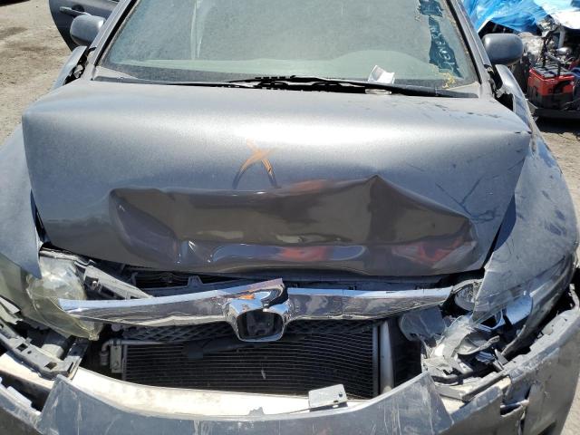 2HGFA16689H314076 - 2009 HONDA CIVIC LX-S Արծաթագույն լուսանկար 11