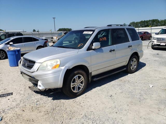 5FNYF18585B064819 - 2005 HONDA PILOT EXL SILVER photo 1