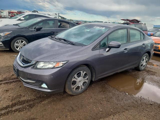 19XFB4F33FE200710 - 2015 HONDA CIVIC HYBRID L GRAY photo 1