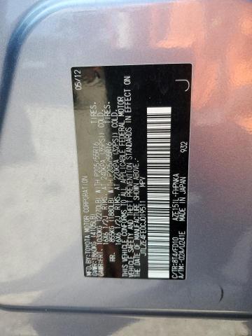 JTLZE4FE0CJ019511 - 2012 TOYOTA SCION XB 蓝色 照片 12