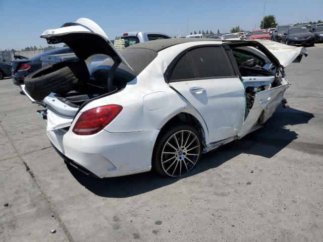 WDDWF4JB4JR398980 - 2018 MERCEDES-BENZ C 300 WHITE photo 3