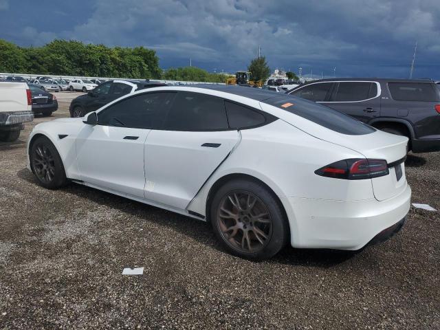 5YJSA1E54NF476955 - 2022 TESLA MODEL S 白色 照片 2