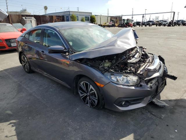 19XFC1F74HE207263 - 2017 HONDA CIVIC EXL ნაცრისფერი ფოტო 4