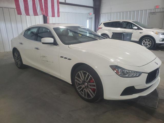 ZAM57XSA1F1135972 - 2015 MASERATI GHIBLI WHITE photo 4