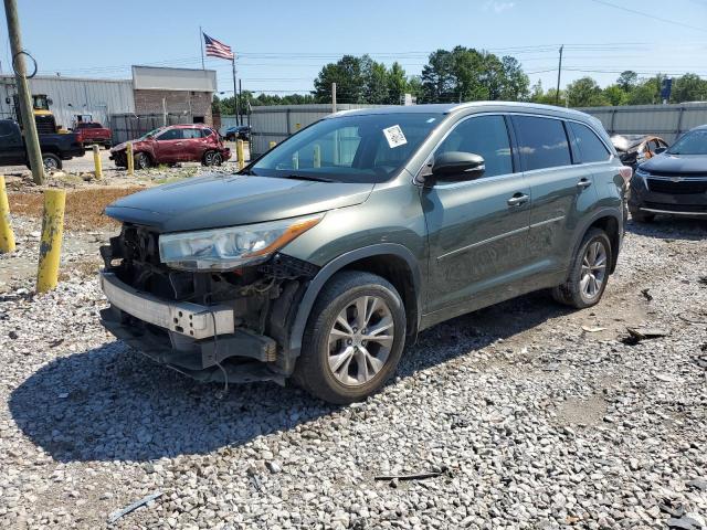 5TDJKRFH1FS135350 - 2015 TOYOTA HIGHLANDER XLE Yaşıl foto 1