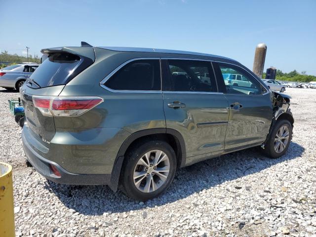 5TDJKRFH1FS135350 - 2015 TOYOTA HIGHLANDER XLE Yaşıl foto 3
