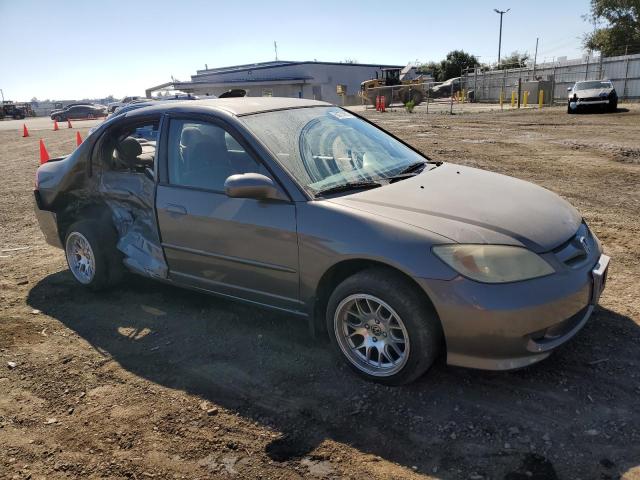 1HGES16365L016637 - 2005 HONDA CIVIC DX VP GRAY photo 4