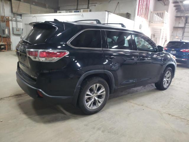 5TDJKRFH5FS187919 - 2015 TOYOTA HIGHLANDER XLE Schwarz Foto 3