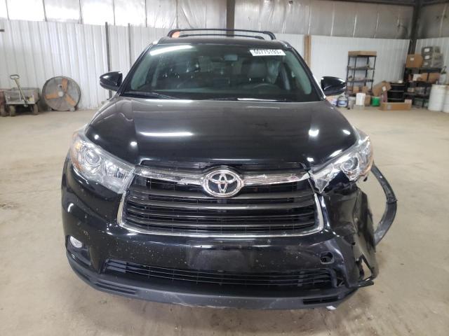 5TDJKRFH5FS187919 - 2015 TOYOTA HIGHLANDER XLE Schwarz Foto 5