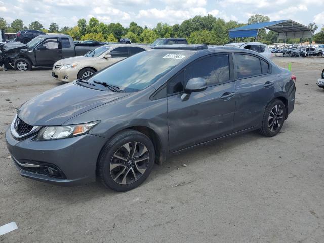 2HGFB2F9XDH513619 - 2013 HONDA CIVIC EXL GRAY photo 1