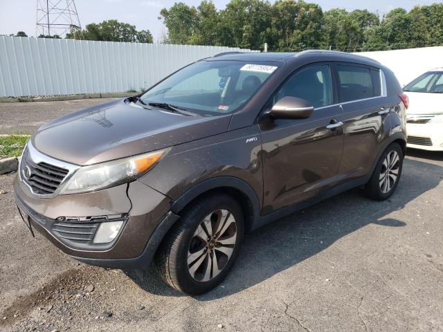 KNDPCCA29B7031040 - 2011 KIA SPORTAGE EX BROWN photo 1