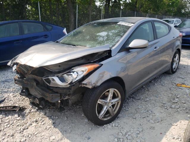 KMHDH4AE1DU595401 - 2013 HYUNDAI ELANTRA GLS GRAY photo 1