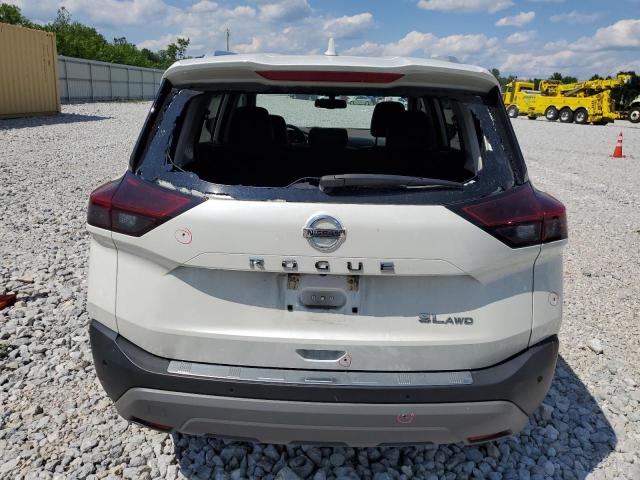 5N1AT3CB1MC724371 - 2021 NISSAN ROGUE SL WHITE photo 6