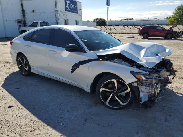 1HGCV1F31NA037387 - 2022 HONDA ACCORD SPORT WHITE photo 4