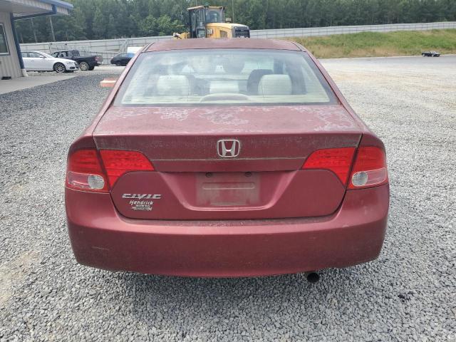 2HGFA16808H510500 - 2008 HONDA CIVIC EX BURGUNDY photo 6