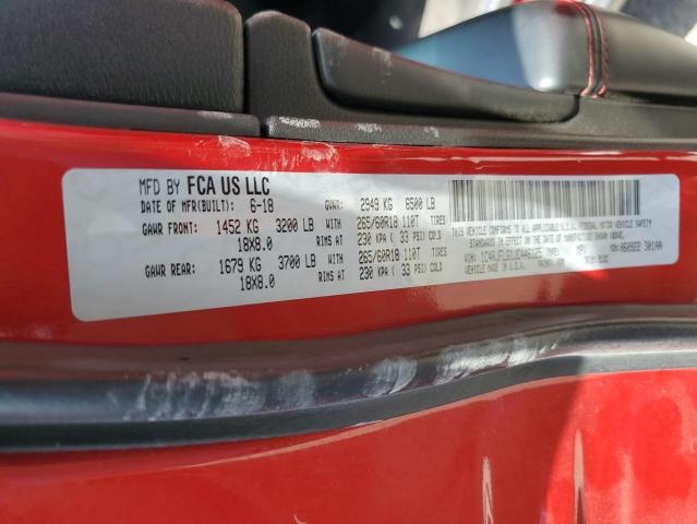 1C4RJFLG1JC446125 - 2018 JEEP GRAND CHER TRAILHAWK 红色 照片 12