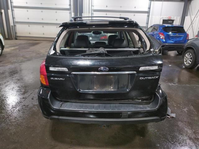 4S4BP62C567311112 - 2006 SUBARU LEGACY OUTBACK 2.5I LIMITED BLACK photo 6