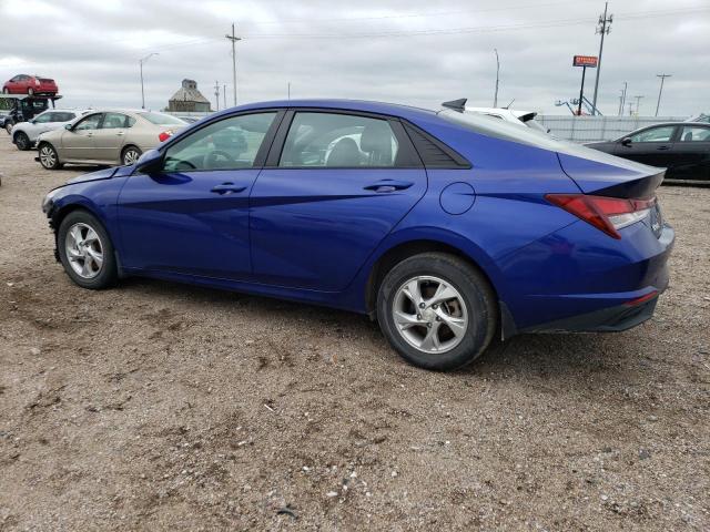 KMHLL4AG5NU238669 - 2022 HYUNDAI ELANTRA SE BLUE photo 2