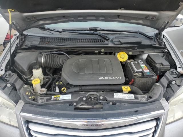 2C4RC1CG9DR805181 - 2013 CHRYSLER TOWN & COU TOURING L SILVER photo 12
