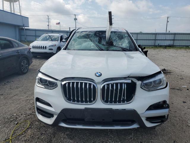 5UXTY3C08M9E84215 - 2021 BMW X3 SDRIVE30I WHITE photo 5