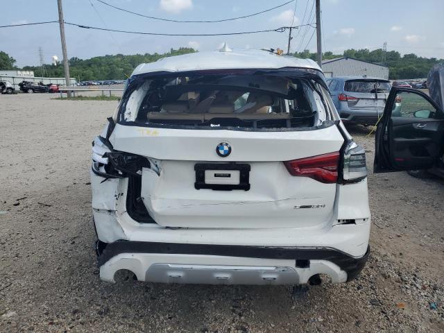 5UXTY3C08M9E84215 - 2021 BMW X3 SDRIVE30I WHITE photo 6