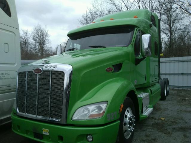 1XP4DP9X0ED220364 - 2014 PETERBILT 587 GREEN photo 2