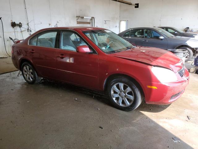 KNAGE124485235731 - 2008 KIA OPTIMA LX RED photo 4