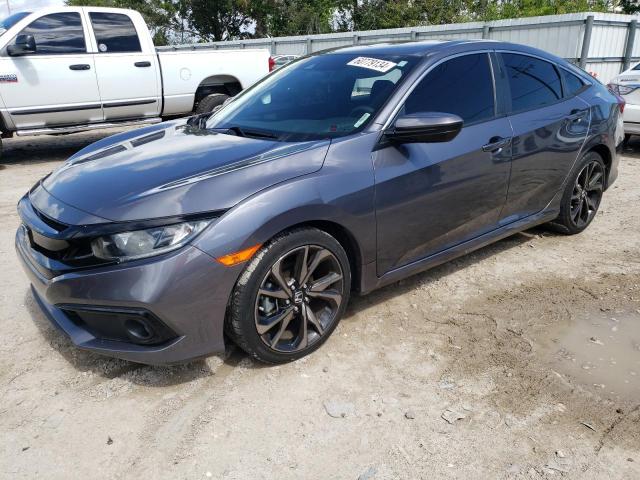 2HGFC2F87LH547763 - 2020 HONDA CIVIC SPORT GRAY photo 1