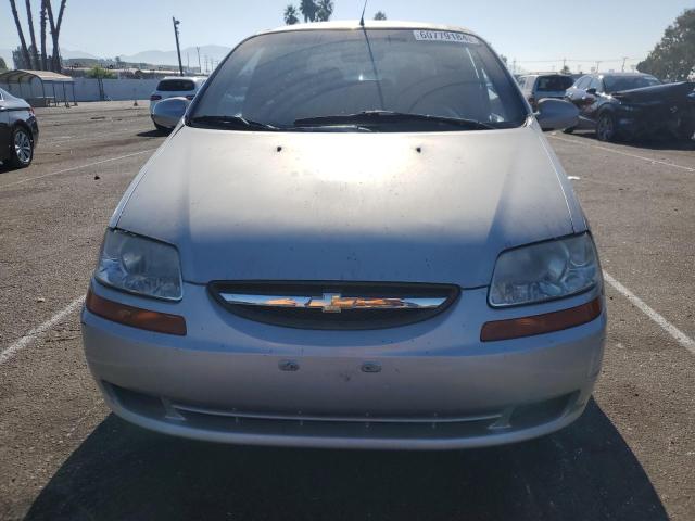 KL1TD52685B469419 - 2005 CHEVROLET AVEO BASE Gümüş foto 5