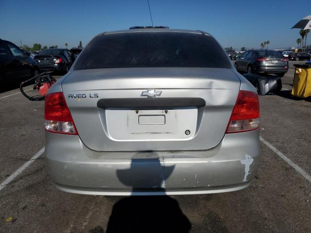 KL1TD52685B469419 - 2005 CHEVROLET AVEO BASE Gümüş foto 6