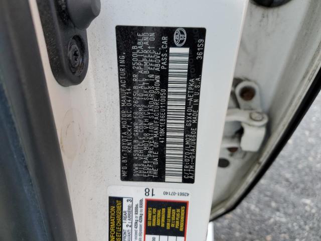 4T1BK1EB6EU110050 - 2014 TOYOTA AVALON BASE Ağ foto 12