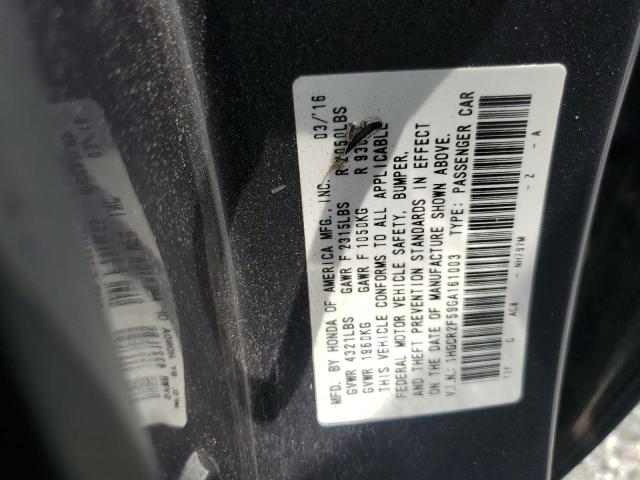 1HGCR2F59GA161003 - 2016 HONDA ACCORD SPORT Silber Foto 12