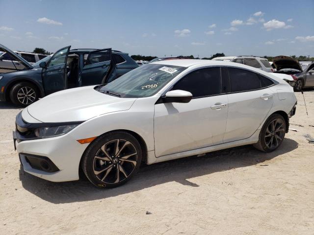 2HGFC2F80MH507879 - 2021 HONDA CIVIC SPORT WHITE photo 1