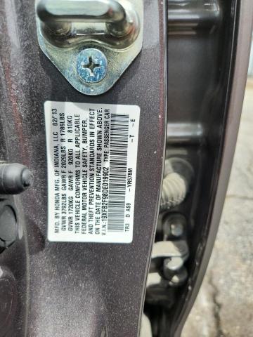 19XFB2F98DE019902 - 2013 HONDA CIVIC EXL GRAY photo 12