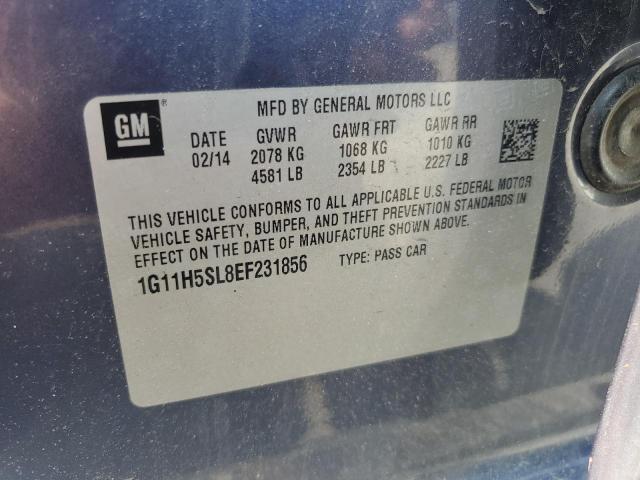 1G11H5SL8EF231856 - 2014 CHEVROLET MALIBU LTZ 蓝色 照片 13