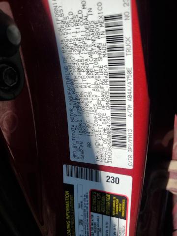 3TMJU62N68M064735 - 2008 TOYOTA TACOMA DOUBLE CAB PRERUNNER RED photo 12