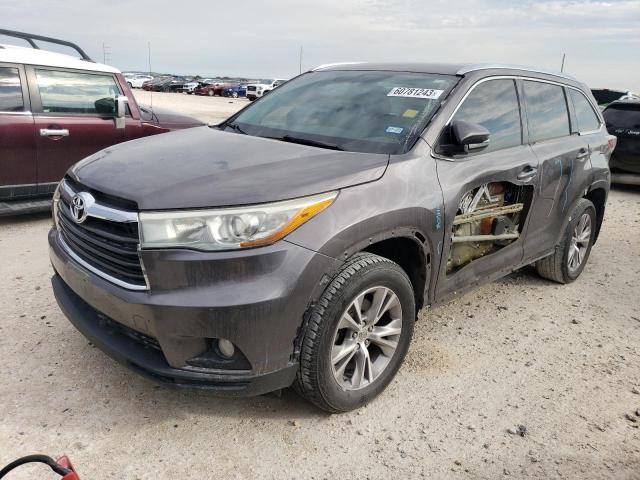 5TDKKRFH4FS116859 - 2015 TOYOTA HIGHLANDER XLE Boz foto 1