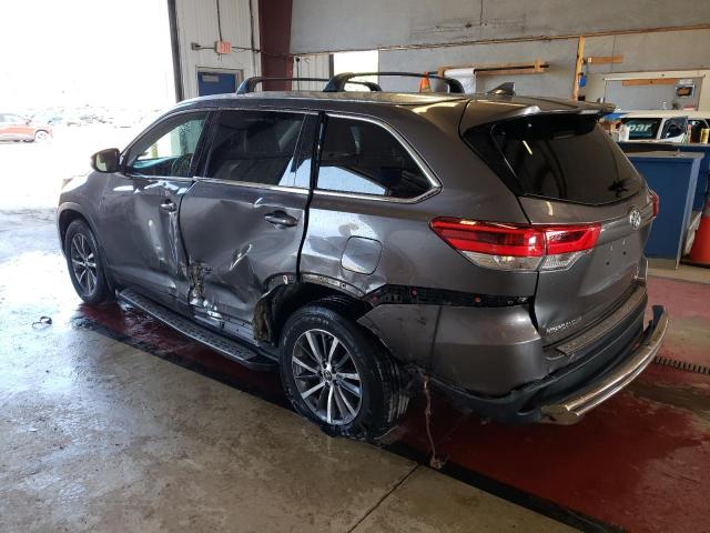 5TDJZRFH4HS507990 - 2017 TOYOTA HIGHLANDER SE GRAY photo 2