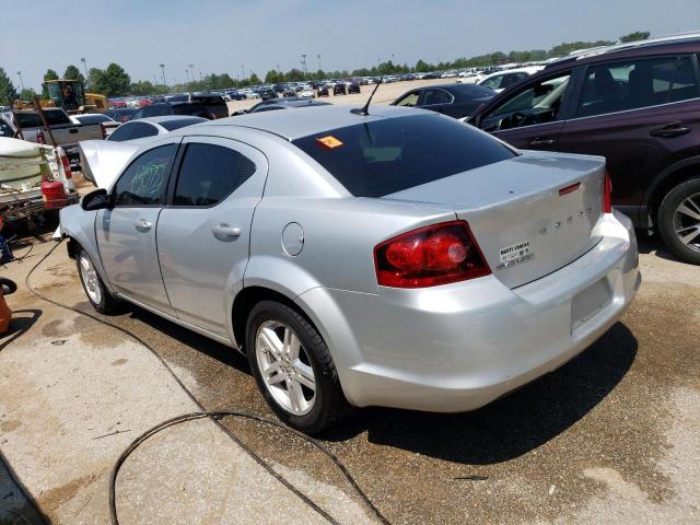 1C3CDZCBXCN258640 - 2012 DODGE AVENGER SXT SILVER photo 2