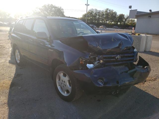 JTEDP21A440023086 - 2004 TOYOTA HIGHLANDER BASE Көк фото 1