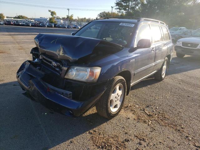 JTEDP21A440023086 - 2004 TOYOTA HIGHLANDER BASE Көк фото 2