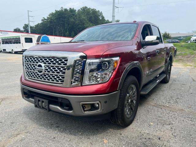 1N6AA1E52JN551043 - 2018 NISSAN TITAN SV RED photo 2