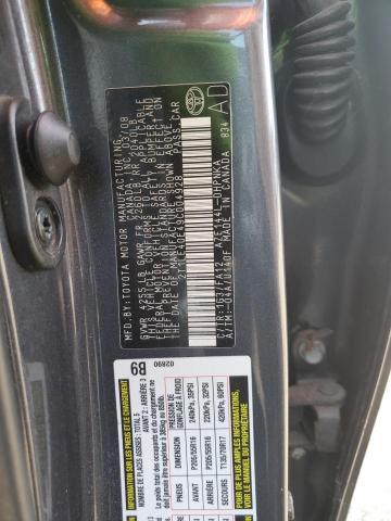 2T1LE40E49C004928 - 2009 TOYOTA COROLLA MA S GRAY photo 12